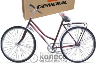 Велосипед (у зборі) GENERAL 28 Комфорт Женский бордовый FM