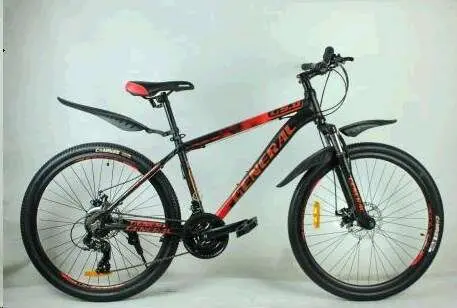 Велосипед GENERAL 9.0 ALLOY 26″, рама 16″, 21 скорость, красно-чёрный