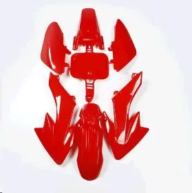 Пластик Питбайк (комплект) (7 шт) Красный Honda CRF70/KAYO CRAZY CAT 140сс/GEON X-PIT JPX