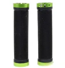 Велосипедні гріпси SPELLI SBG-6703-Lock 132 мм, чорно-зелені