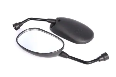 Комплект овальных зеркал ZTWO Active M10, черный, с фиксатором
