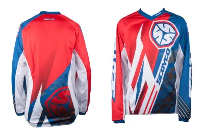 Футболка (size:XL, 100% хлопок) (мото-кроссовая) SCOYCO