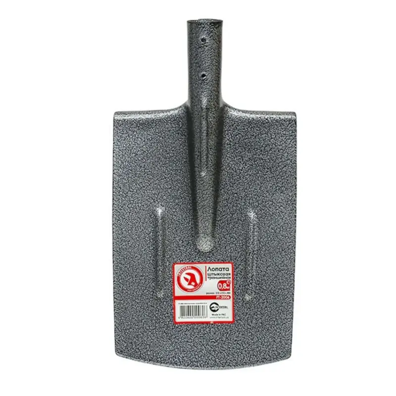 Лопата штыковая траншейная INTERTOOL FT-2006, 0,8 кг, без черенка
