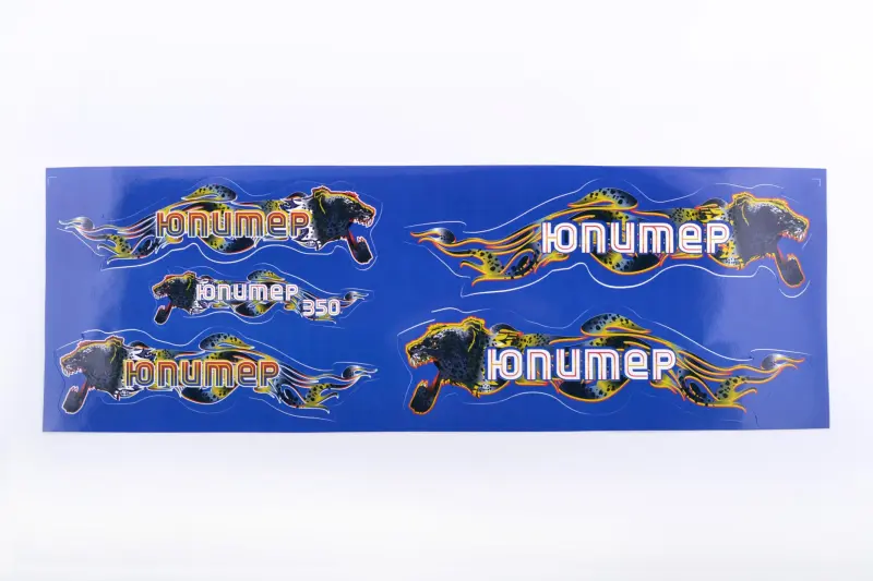 Набір наліпок EVO ІЖ ЮПІТЕР, 48×16 см, блакитний
