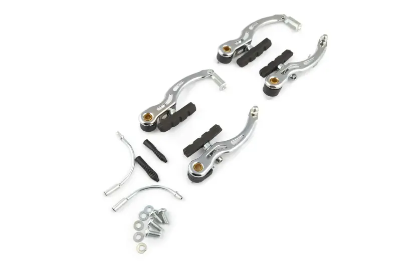 Комплект гальм V-brake передній і задній, хром, mod:2 YKX