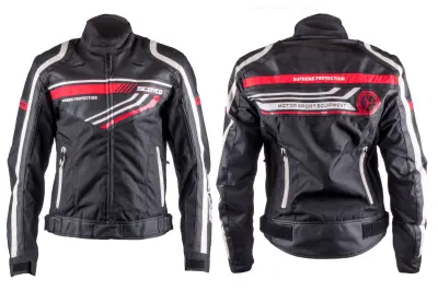 Мотокуртка SCOYCO (текстиль) (size:M, чорна, mod:JK37)