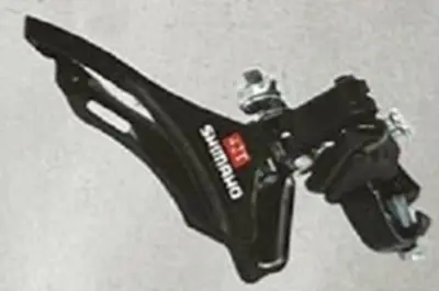 Передній перемикач Shimano YT для велосипеда, чорний