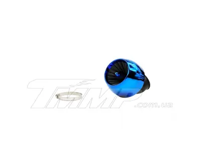 Повітряний фільтр (нулевик) Ø42mm, 45*, турбина (синій)