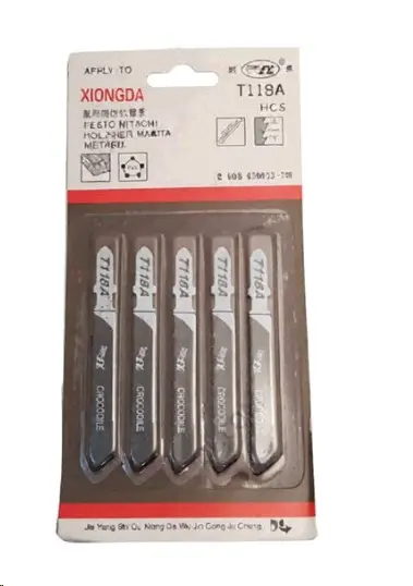 Полотна для електролобзика XIONGDA T118A по металу, 5 шт