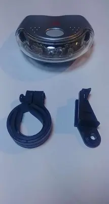 Стоп-сигнал (у зборі) велосипедный (универсальный) (LED, серый) (mod:JY-154R-1) DS