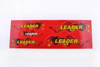 Наклейки (набір) LEADER (48х16см, червоні)