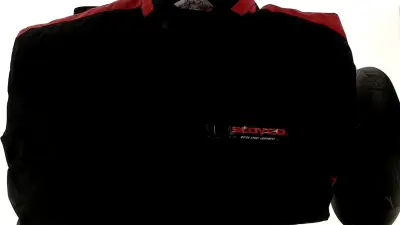 Мотокуртка SCOYCO (текстиль) (size:XXL, черно-червона, mod:JK34)
