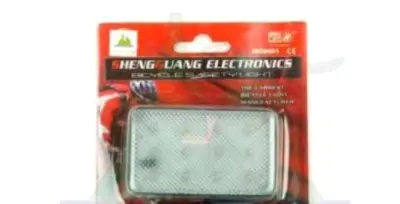 Стоп-сигнал (у зборі) велосипедный (универсальный) (прозрачный, 12 LED, АА*2) (mod 256) KL