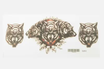 Наклейки (набір) WOLF (34х16см) (#3251)