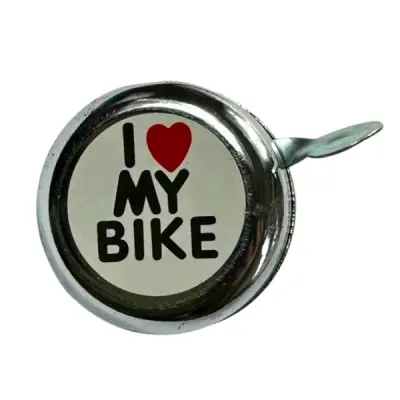 Дзвінок велосипедний I Love My Bike хром BBC