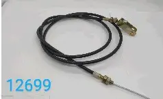 Трос газа TD для мототрактора, 1550 мм, верх — трос, низ — вилка