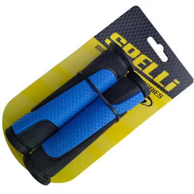 Велосипедні гріпси Spelli SBG-6708L, 127 мм, чорно-сині