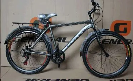 Велосипед GENERAL 26″ 5.1 Steel, 7 скоростей, рама 19″, черно-серый
