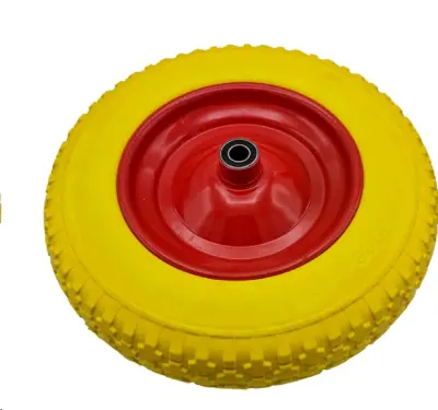 Колесо 3,50 -8 TL (безкамерне, під вісь d-16мм) (жовте) KOSA