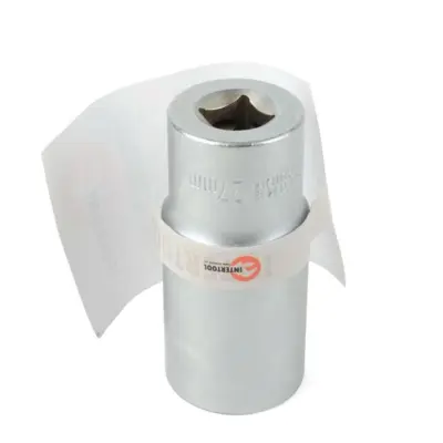 Подовжена шестигранна головка INTERTOOL 1/2″, 27×78 мм, Cr-V