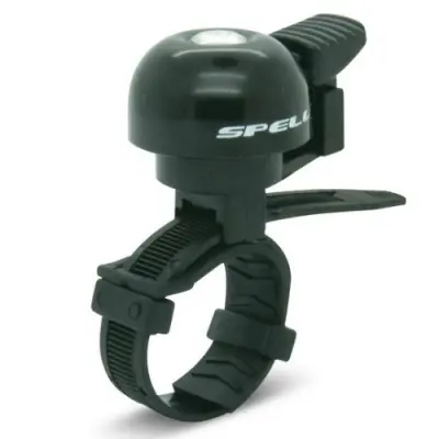 Дзвоник велосипедний Spelli SBL-709 чорний, кріплення на стяжках