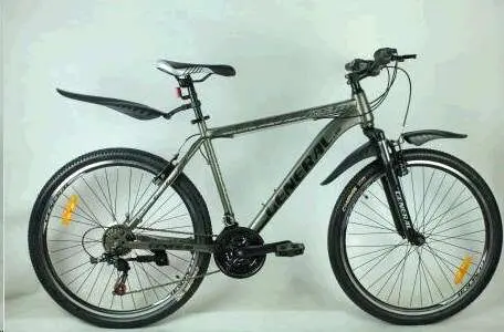 Велосипед GENERAL 26 5.0 Steel, 21 скорость, рама 19″, серо-черный