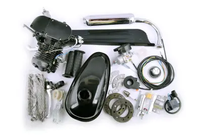 Веломотор EVO 80 см³ у зборі, без стартера, чорний