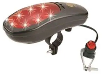 Сигнал велосипедный з підсвічуванням (банан) (чорний, 7 LED) (mod:JY-90A) KL