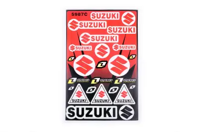 Наклейки (набір) спонсор SUZUKI (30х45см) (#5987C)