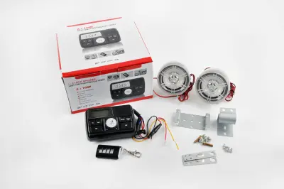 Аудиосистема 2.0 mod:978 (3, с диодами, сигнализация, МР3/FM/USB/SD, ПДУ, ЖК дисплей)