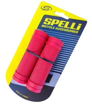 Гріпси для дитячого велосипеда під RevoShift Spelli SBG-660S, 90 мм, червоні