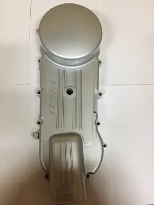 Кришка варіатора 4T GY6 125/150 (12/13 колесо, 152QMI, 157QMJ) (срібло) ST