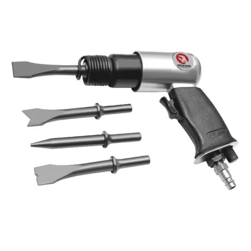 Пневматическое зубило INTERTOOL PT-1302, 150 мм, 4 насадки