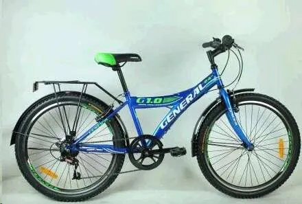 Подростковый велосипед GENERAL 24 1.0 Steel, рама 13″, 7 скоростей, синий