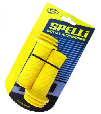 Дитячі велосипедні гріпси Spelli SBG-688, 90 мм, жовті