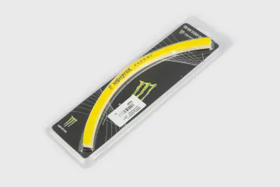 Наклейка на колесо 18 MONSTER ENERGY (жовта, светоотражающая) GJCT