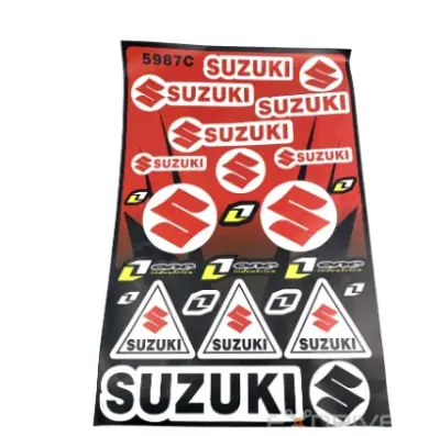 Набір наліпок Suzuki мультибренд 28x45 см