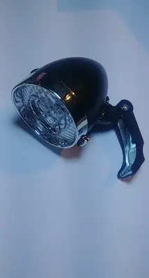 Фонарь передній (у зборі) велосипедный (3 диода, чорний) (mod:Five red leds) DS