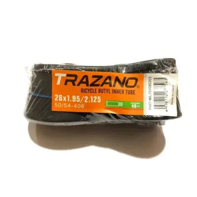 Велосипедна камера Trazano 26×1,95–2,125 AV 48 мм
