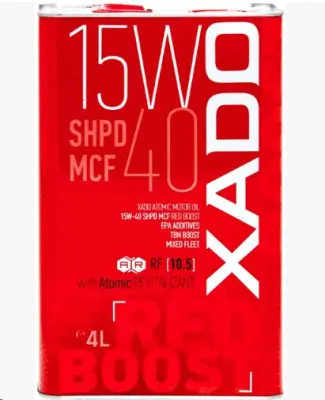 Моторна олива XADO Atomic Oil 15W-40 SHPD MCF Red Boost, 4 л