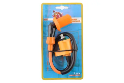 Котушка запалювання FIRE FLAME 4T GY6 50-150, Honda DIO, помаранчева, з насвічником
