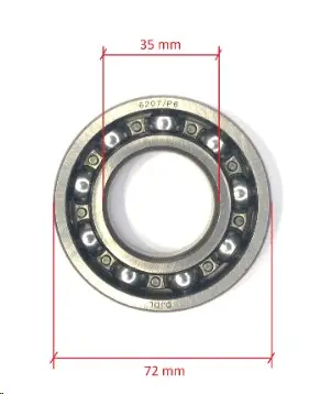 Підшипник КПП 6207/P6 (3+1) AMG
