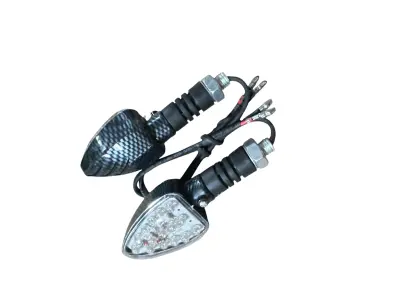 Світлодіодні покажчики повороту «Ромб», 5 LED, біле скло, пара