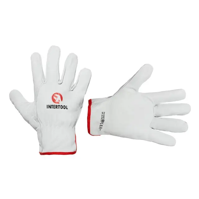 Перчатка кожаная Driver Style из овечьей кожи, размер 10, Intertool