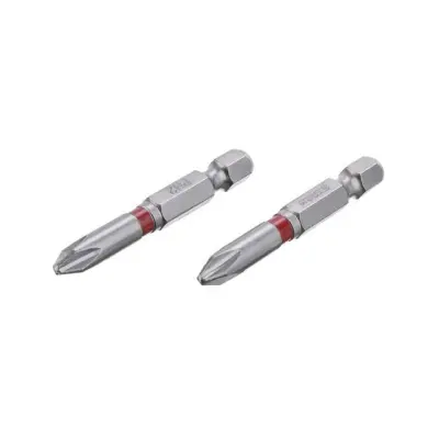 Комплект викруткових біт PH2 1/4″ × 50 мм, сталь S2, 2 шт., STORM