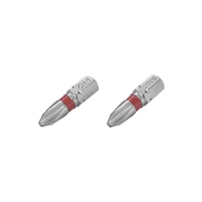 Комплект біт PH2 STORM, 1/4″ × 25 мм, сталь S2, 2 шт.